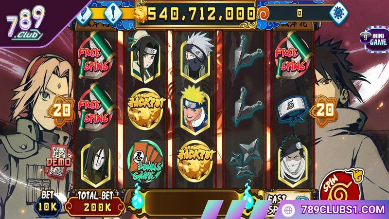 Slot game Naruto - Mở ra cuộc phiêu lưu hấp dẫn